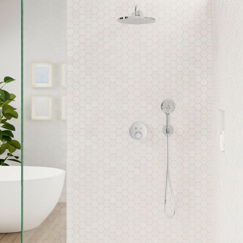 Hand Shower Holders | Round Wall Elbow with Handshower Holder – Less Hose Hand Shower Holders Hand Shower Holders