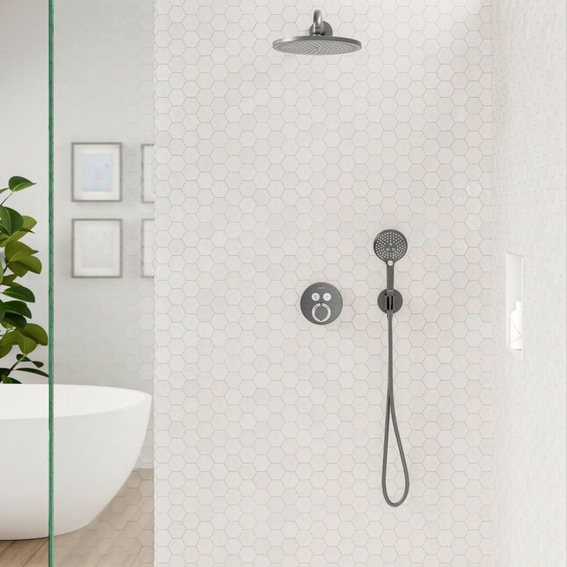 Hand Shower Holders | Round Wall Elbow with Handshower Holder – Less Hose Hand Shower Holders Hand Shower Holders