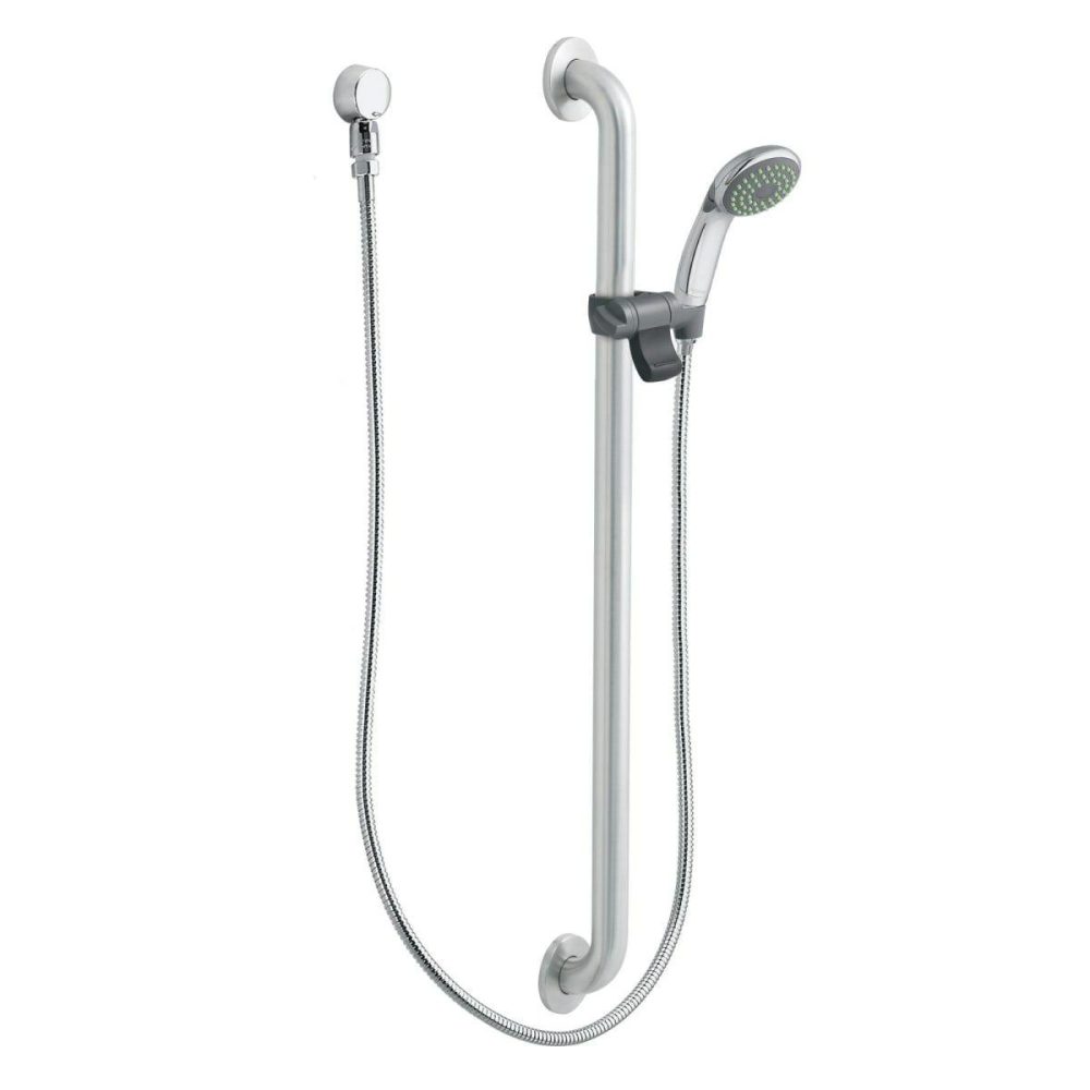 Hand Shower Holders | Single Function Hand Shower Package with Slide Bar, Hose and Wall Supply Hand Shower Holders Hand Shower Holders