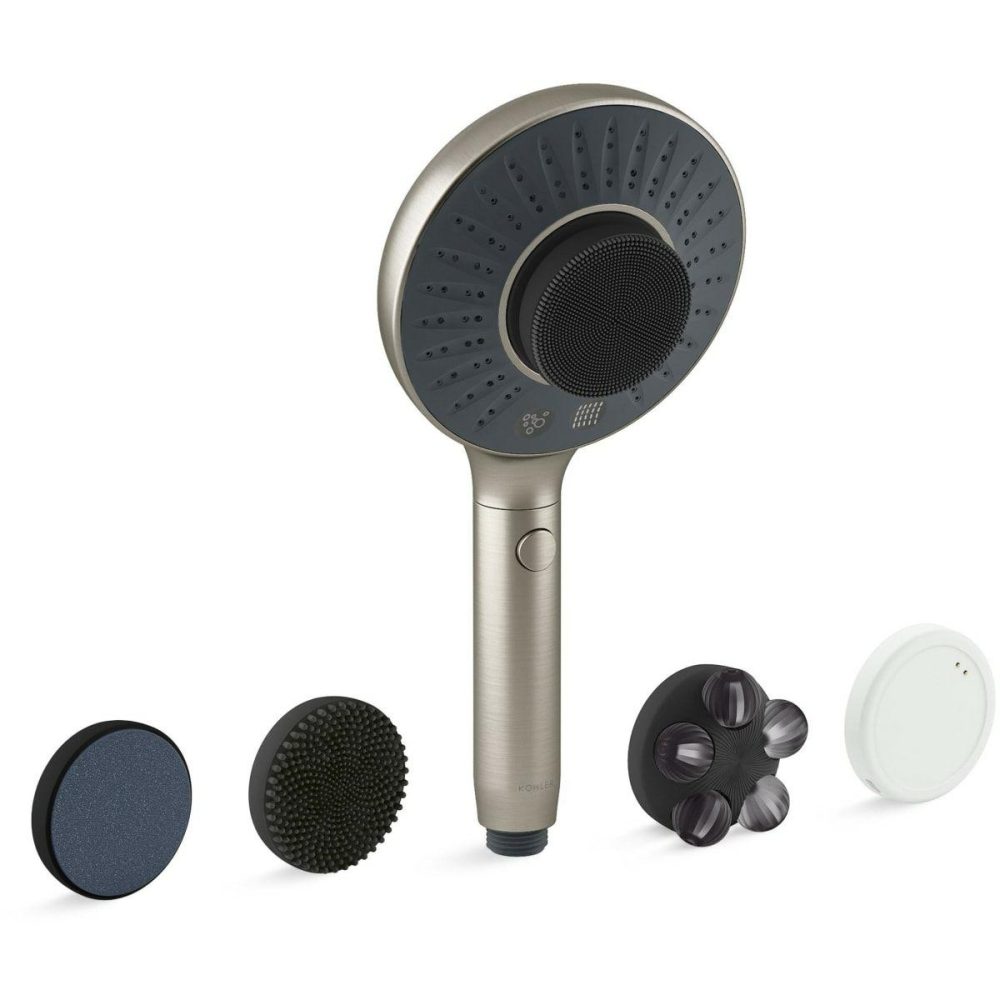 Hand Showers | 1.75 GPM Multi Function Hand Shower with Katalyst Air-Induction and MicroBubble Spray Technologies – Includes All-In-One Cleansing Device Hand Showers Atte Black/Polished Chrome/Vibrant Brushed Moderne Brass/Vibrant Brushed Nicke