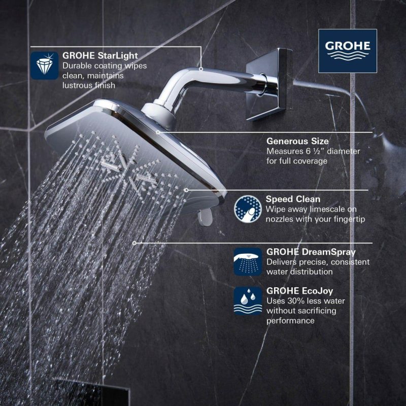 Hand Showers | 1.75 GPM Multi Function Shower Head with DreamSpray and EcoJoy Technology Hand Showers Hand Showers