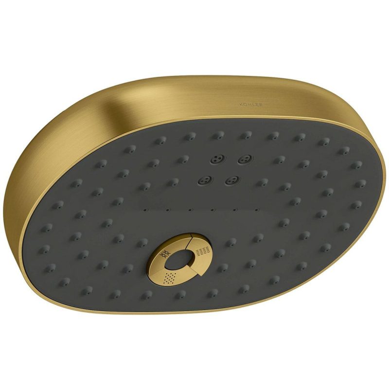 Hand Showers | 1.75 GPM Multi Function Shower Head with MasterClean Sprayface and Katalyst Air Induction Technology Hand Showers Atte Black/Polished Chrome/Vibrant Brushed Bronze/Vibrant Brushed Moderne Brass/Vibrant Brushed Nickel/Vibrant French Gold/Vibrant Polished Nickel/Vibrant Titaniu