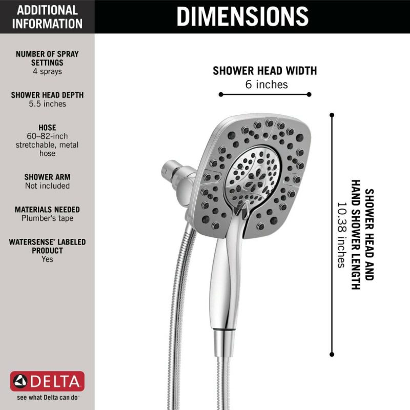 Hand Showers | 1.75 GPM Multi Function Shower Head Hand Showers Hand Showers