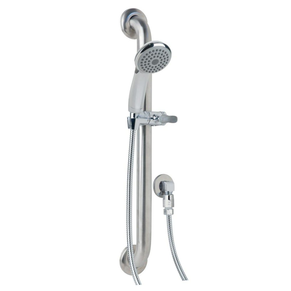 Hand Showers | 2.5 GPM Single Function Hand Shower – Includes Slide Bar, Hose, and Wall Supply Hand Showers Hand Showers