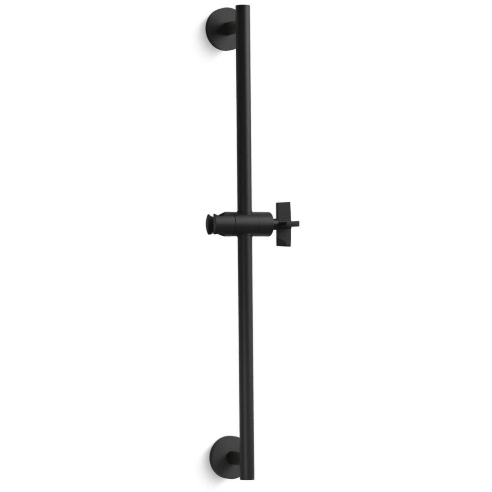 Hand Showers | 26″ Slide Bar with Adjustable Hand Shower Holder Hand Showers Brushed French Gold/Gunmetal/Matte Black/Nickel Silver/Polished Chrome/Polished Nickel/Unlacquered Bras