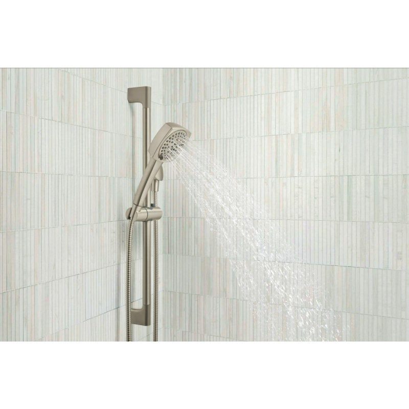 Hand Showers | Ezra 1.5 GPM Multi Function Hand Shower Package – Includes Slide Bar, Hose and Wall Elbow Hand Showers Hand Showers