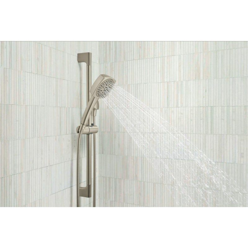 Hand Showers | Ezra 1.5 GPM Multi Function Hand Shower Package – Includes Slide Bar, Hose and Wall Elbow Hand Showers Hand Showers