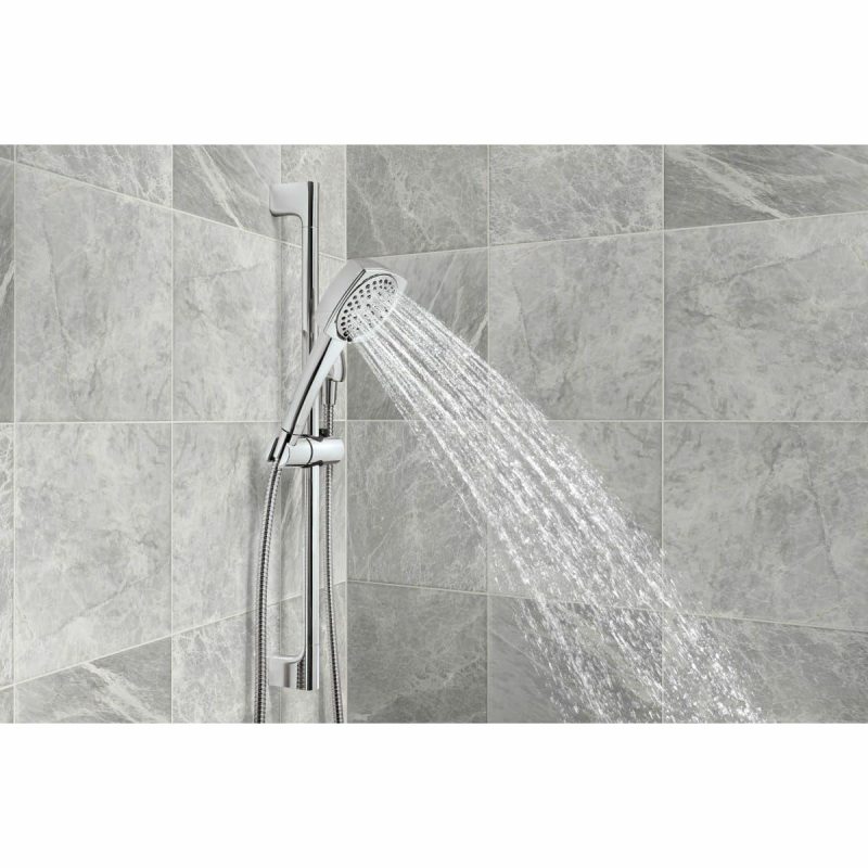 Hand Showers | Ezra 1.5 GPM Multi Function Hand Shower Package – Includes Slide Bar, Hose and Wall Elbow Hand Showers Hand Showers