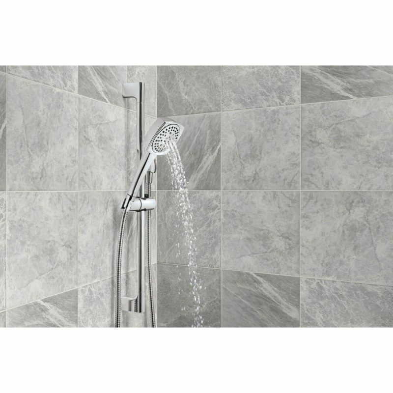 Hand Showers | Ezra 1.5 GPM Multi Function Hand Shower Package – Includes Slide Bar, Hose and Wall Elbow Hand Showers Hand Showers