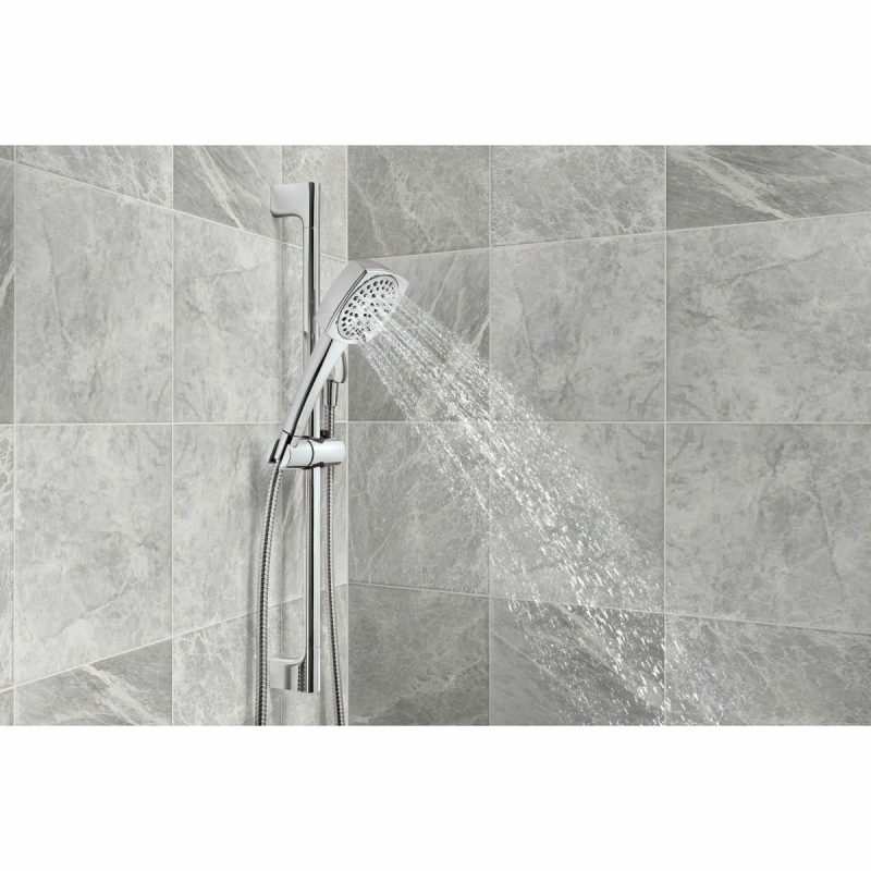 Hand Showers | Ezra 1.5 GPM Multi Function Hand Shower Package – Includes Slide Bar, Hose and Wall Elbow Hand Showers Hand Showers