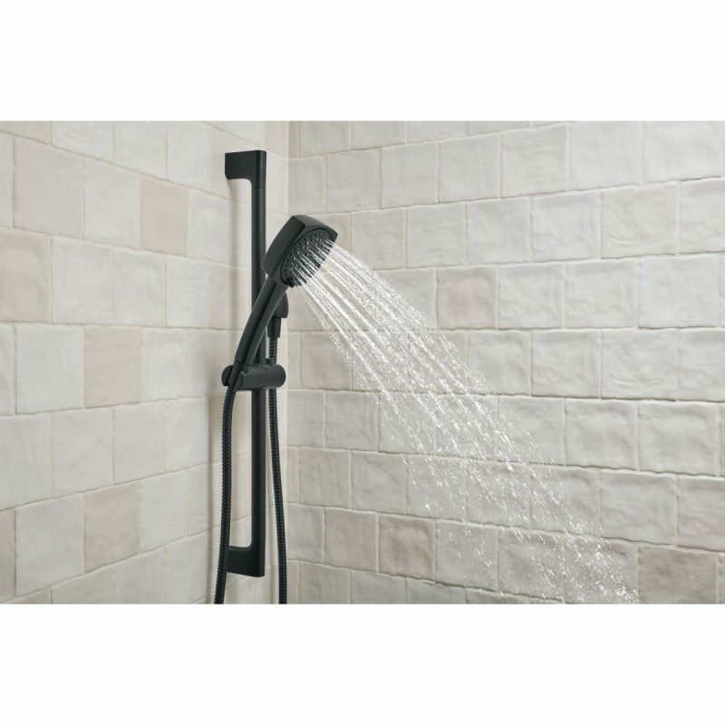 Hand Showers | Ezra 1.5 GPM Multi Function Hand Shower Package – Includes Slide Bar, Hose and Wall Elbow Hand Showers Hand Showers