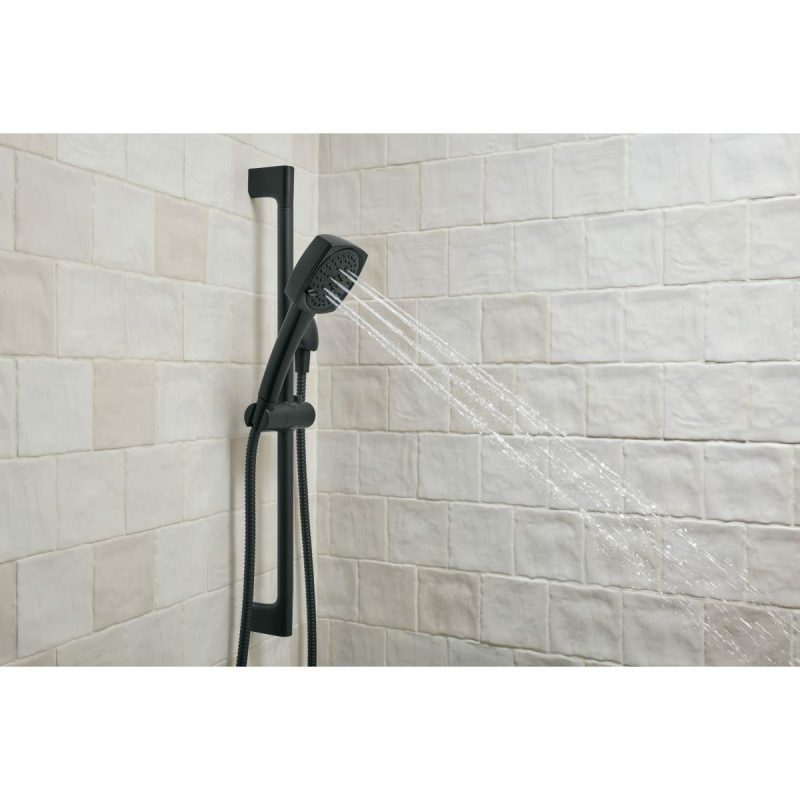 Hand Showers | Ezra 1.5 GPM Multi Function Hand Shower Package – Includes Slide Bar, Hose and Wall Elbow Hand Showers Hand Showers