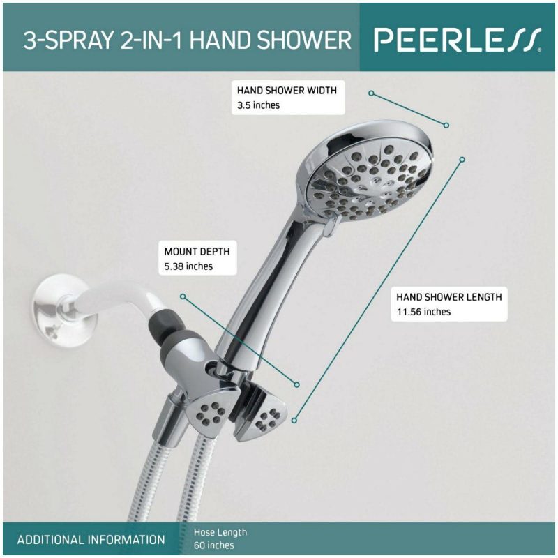 Hand Showers | Jetty 3 Setting 1.75 GPM Multi-Function Hand Shower with Included Hose and Holder – Lifetime Limited Warranty Hand Showers Hand Showers