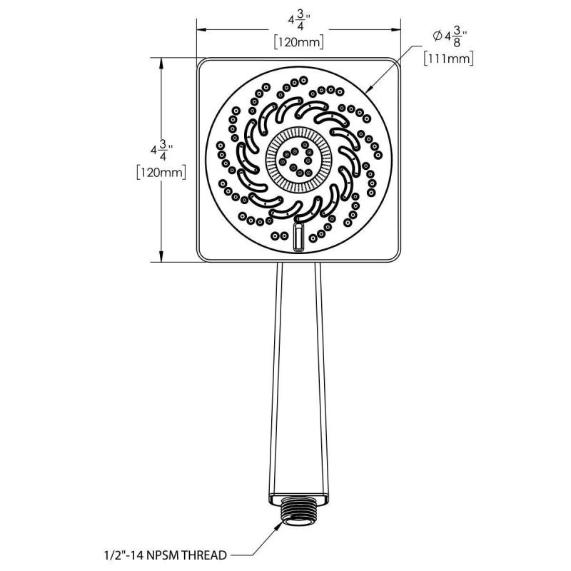 Hand Showers | Kubos 1.5 GPM Multi Function Hand Shower Hand Showers Hand Showers