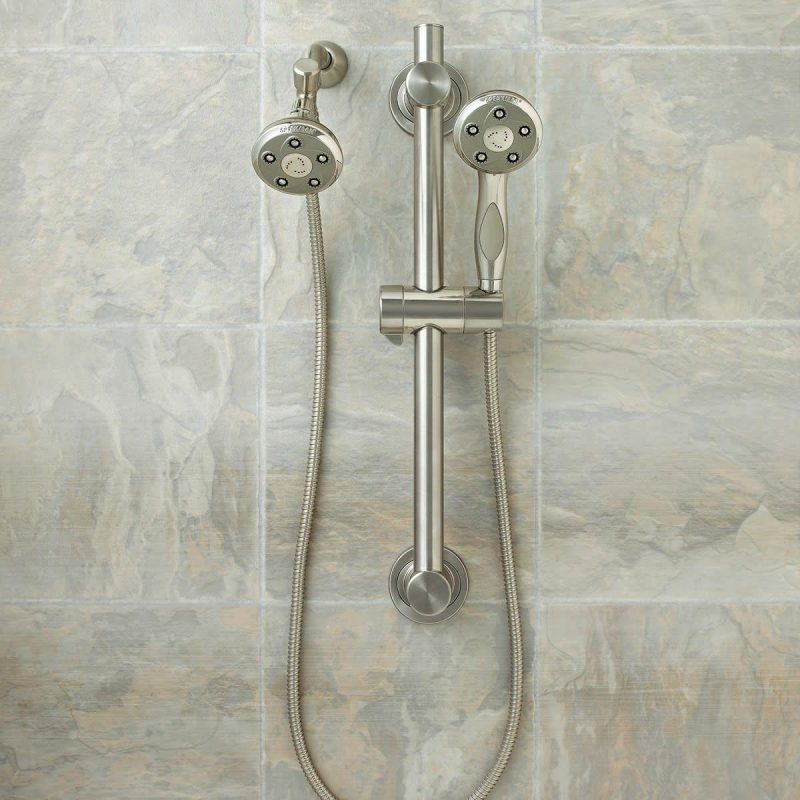 Hand Showers | Napa 2.5 GPM Combination Personal Hand Shower with Fixed Shower Head, Diverter, Hose and Slide Bar Hand Showers Hand Showers