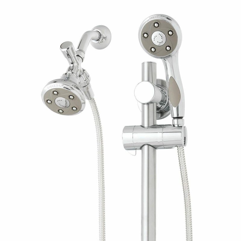 Hand Showers | Napa 2.5 GPM Combination Personal Hand Shower with Fixed Shower Head, Diverter, Hose and Slide Bar Hand Showers Hand Showers