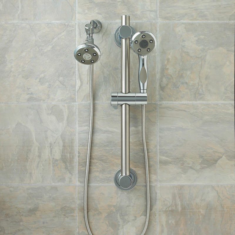 Hand Showers | Napa 2.5 GPM Combination Personal Hand Shower with Fixed Shower Head, Diverter, Hose and Slide Bar Hand Showers Hand Showers