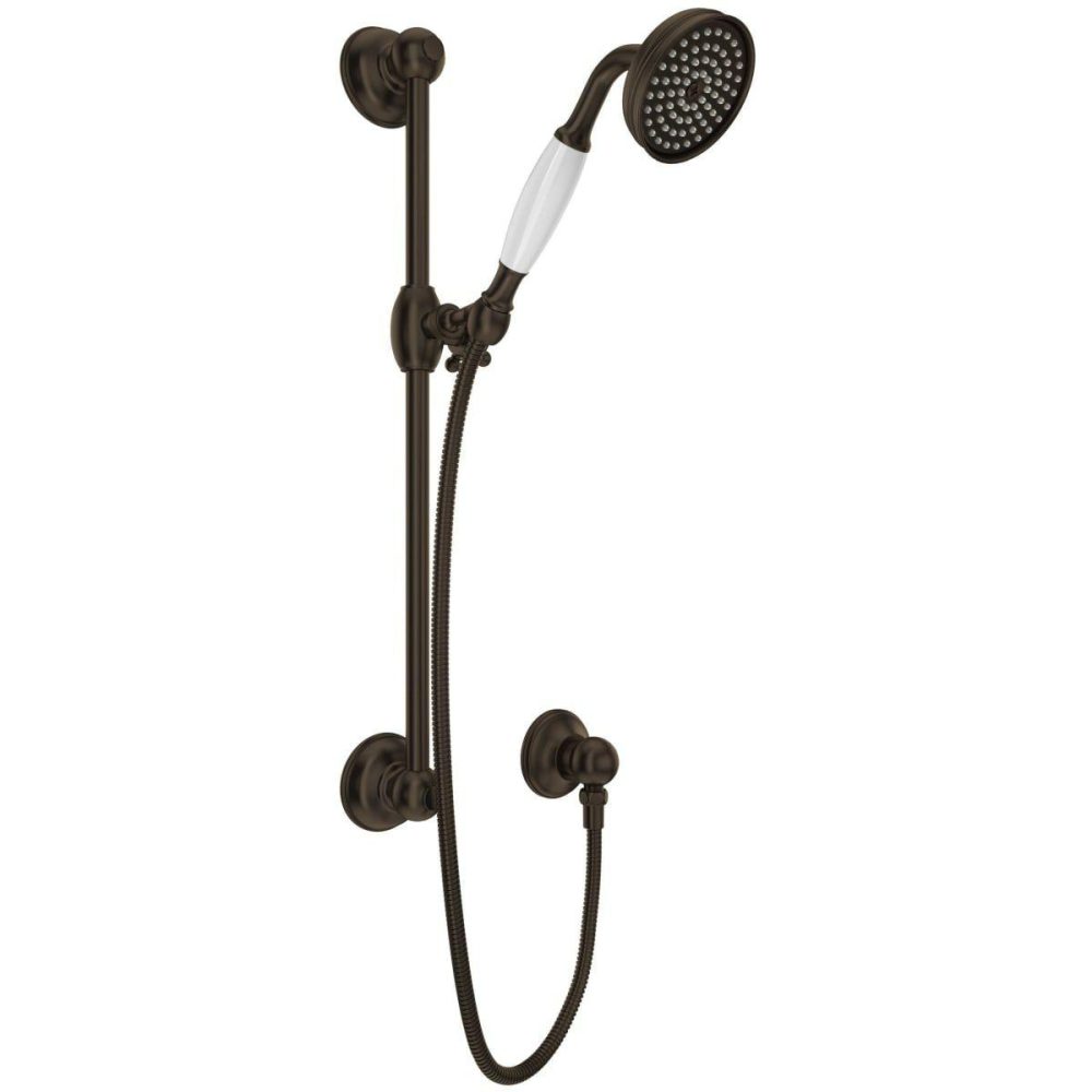 Hand Showers | Spa Shower 1.8 GPM Single Function Hand Shower Package – Includes Slide Bar, Hose, and Wall Supply Hand Showers Hand Showers