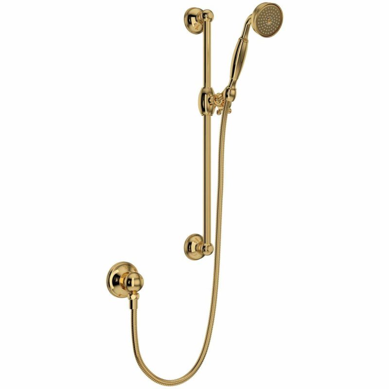 Hand Showers | Spa Shower 1.8 GPM Single Function Hand Shower Package – Includes Slide Bar, Hose, and Wall Supply Hand Showers Hand Showers