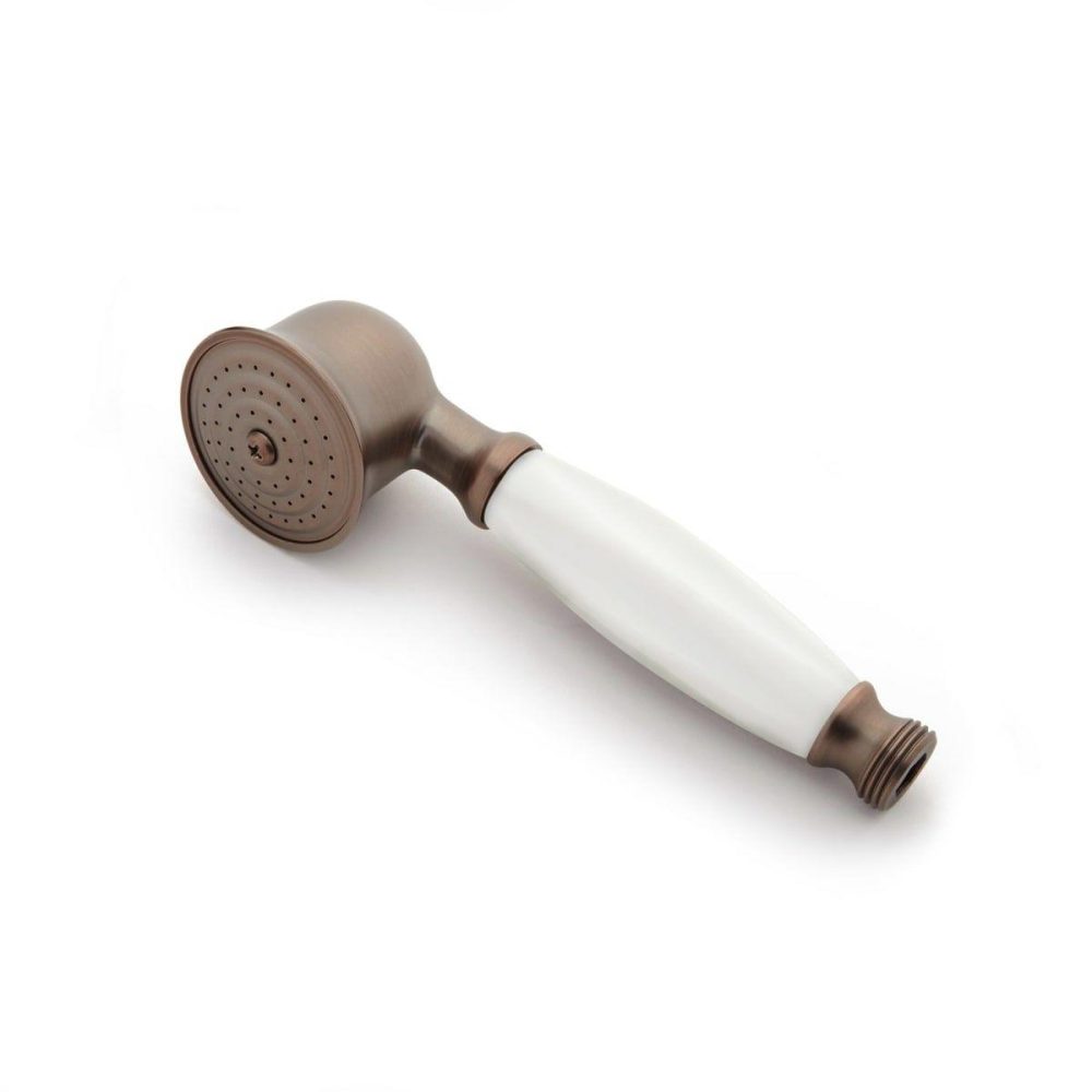 Hand Showers | Telephone Hand Shower With Porcelain Handle Hand Showers Hand Showers