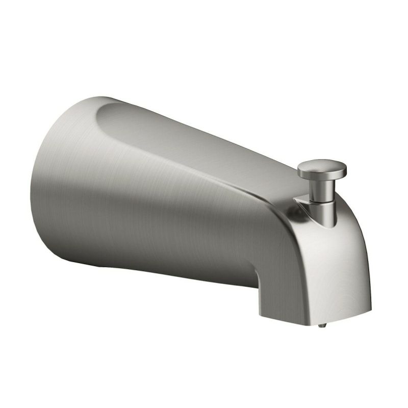 Shower Arms | Wall Mounted Tub Spout with Integrated Diverter for Slip Fit Installation Shower Accessories Atte Blac