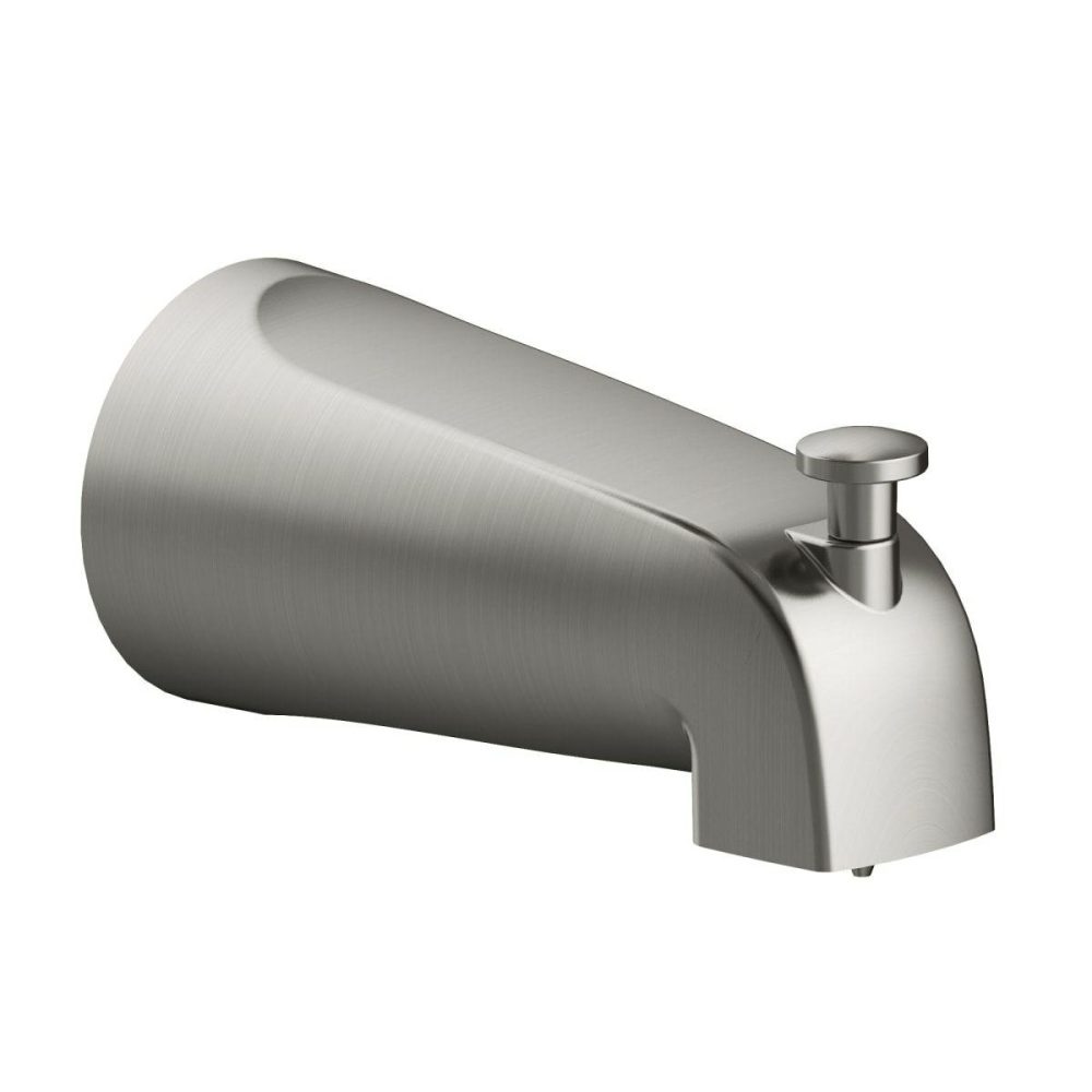 Shower Arms | Wall Mounted Tub Spout with Threaded Connection and Integrated Diverter Shower Accessories Il Rubbed Bronz