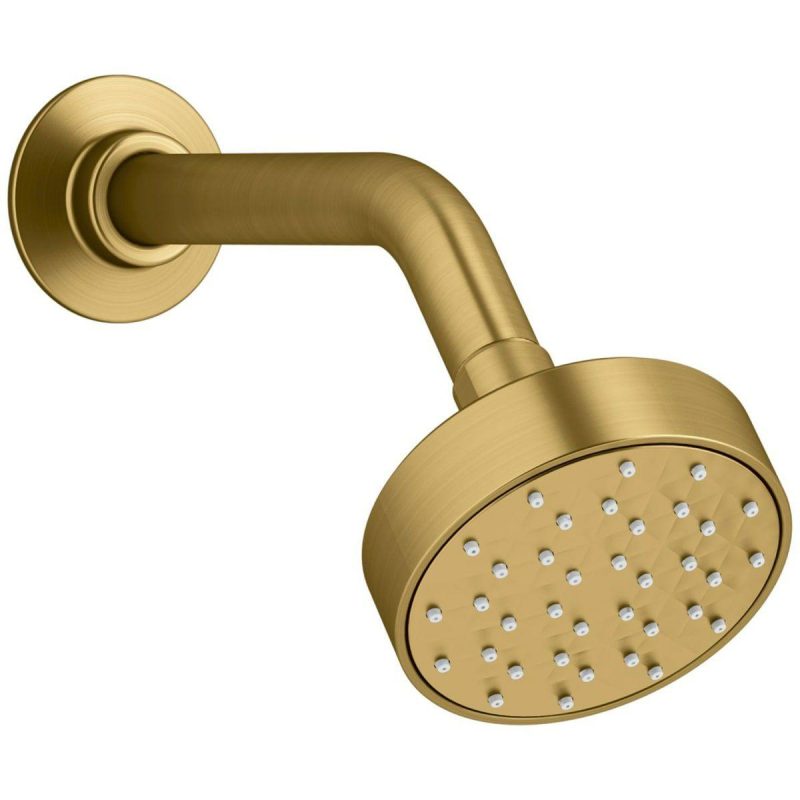 Shower Heads | 1.5 GPM Single Function Shower Head Shower Accessories Atte Black/Oil-Rubbed Bronze/Polished Chrome/Vibrant Brushed Moderne Brass/Vibrant Brushed Nicke