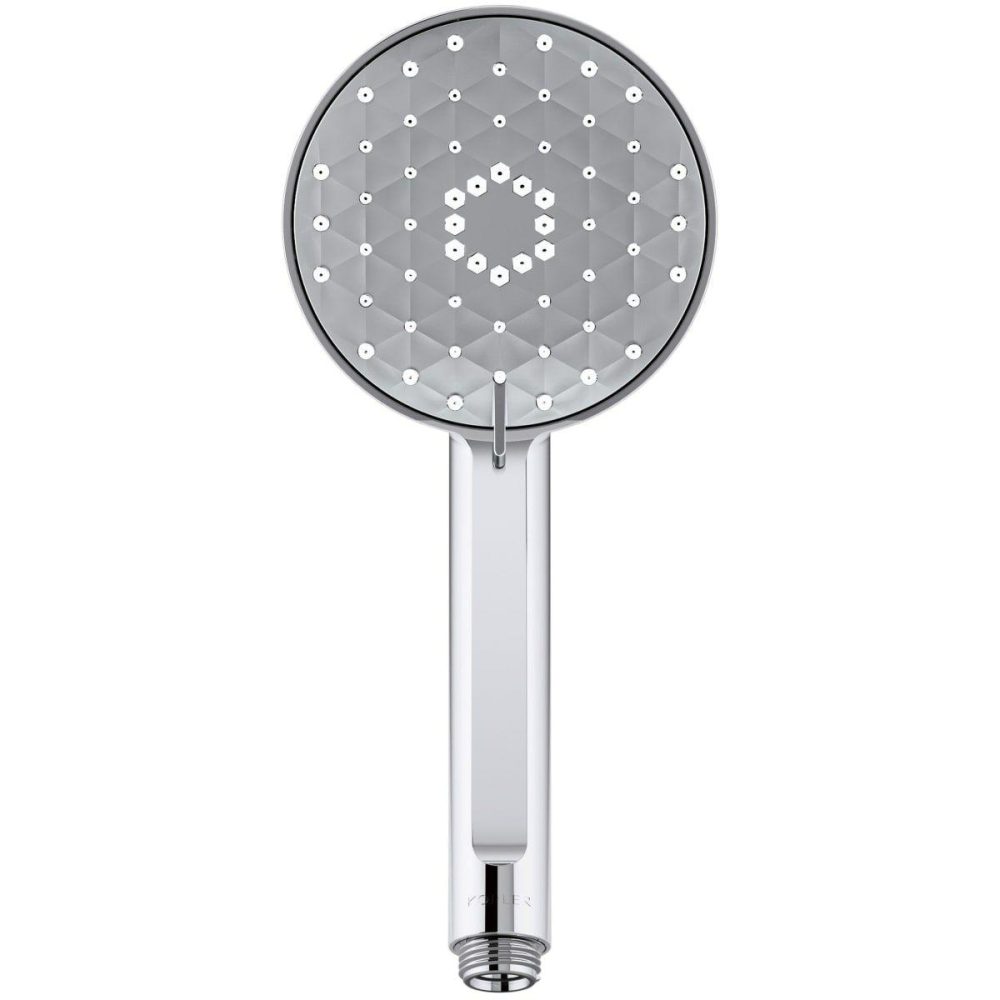 Shower Heads | 2.5 GPM Multi Function Hand Shower with MasterClean Sprayface Shower Accessories Olished Chrome/Vibrant Brushed Nicke