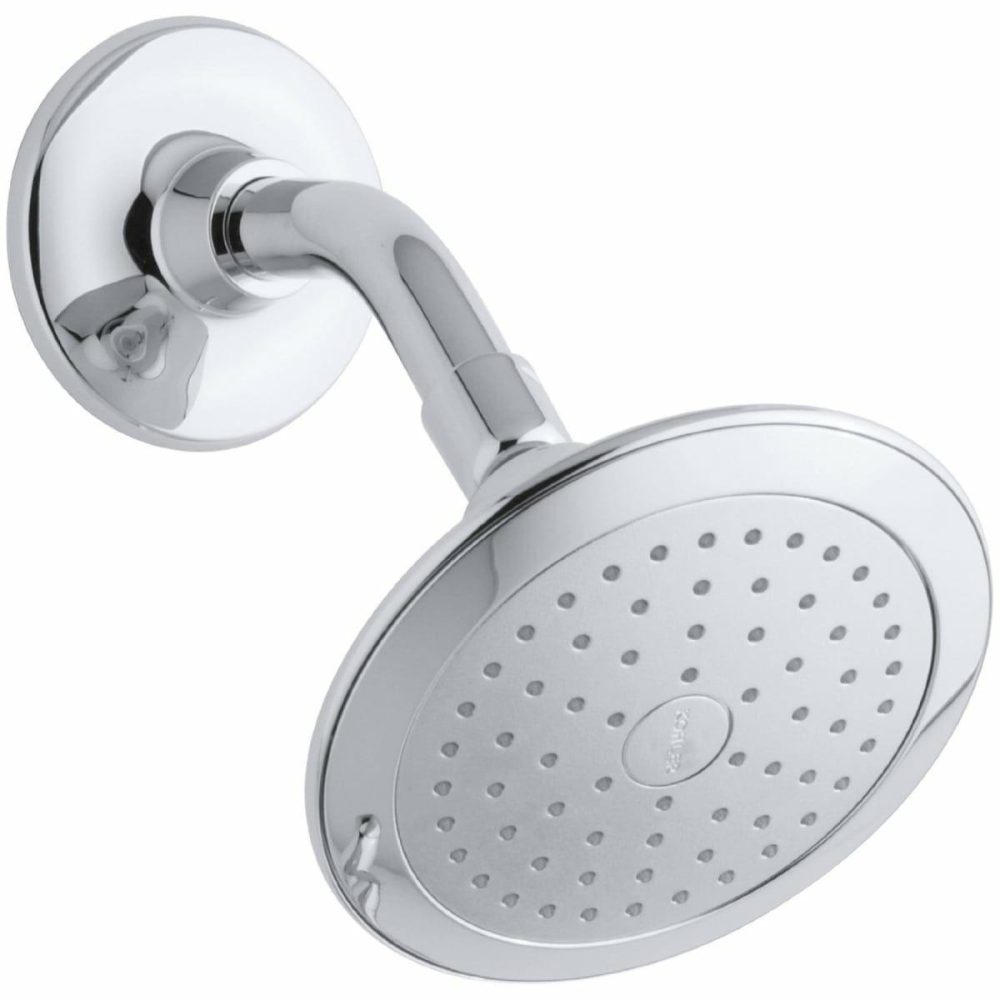 Shower Heads | 2.5 GPM Single Function Shower Head with Katalyst Air-induction Technology Shower Accessories Olished Chrome/Vibrant Brushed Nicke