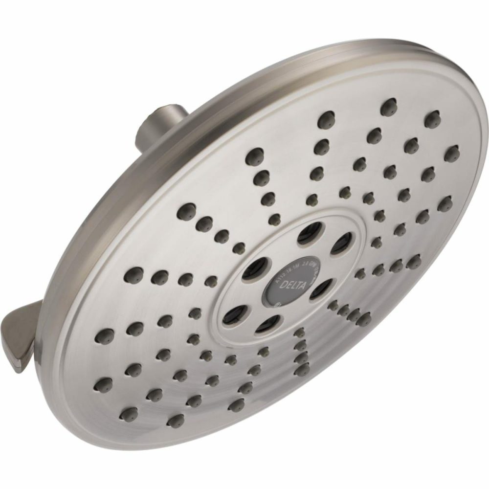 Shower Heads | 7-11/16″ Round 1.75 GPM Shower Head Full Spray Pattern with Touch Clean and Technology Shower Accessories Rilliance Polished Nickel/Brilliance Stainless/Champagne Bronze/Chrome/Matte Blac