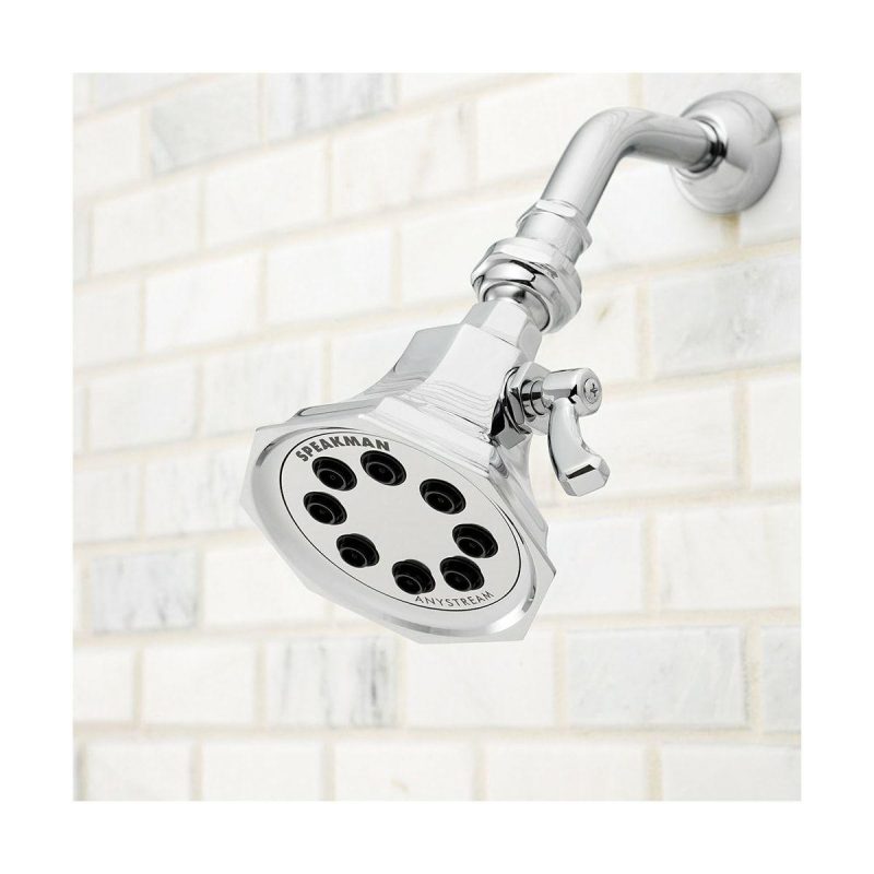 Shower Heads | Signature Brass 2.5 GPM Multi Function Shower Head Shower Accessories Olished Chrom