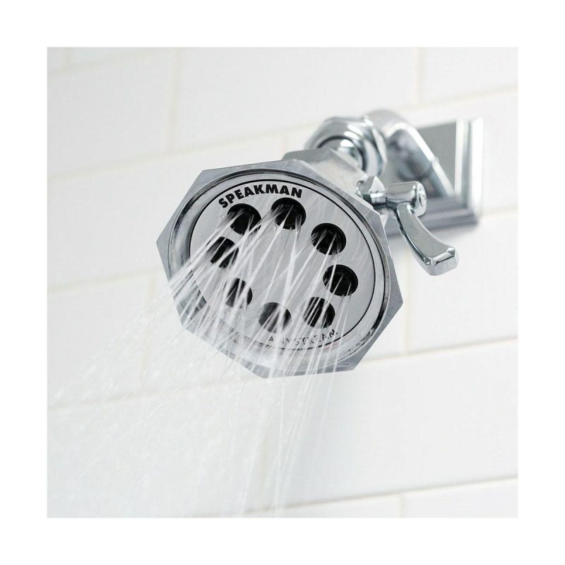 Shower Heads | Signature Brass 2.5 GPM Multi Function Shower Head Shower Accessories Olished Chrom