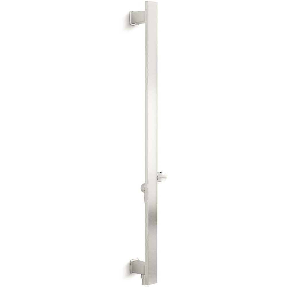 Shower Slide Bars | Contemporary Brass Slidebar with Integrated Water Supply Shower Accessories Chrome/Nickel Silver