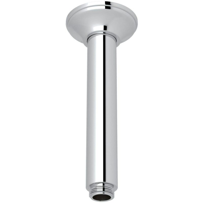 Shower Slide Bars | Shower 6-11/16″ Ceiling Mounted Shower Arm and Flange Shower Accessories Atte Black/Polished Chrome/Polished Nickel/Satin Nicke