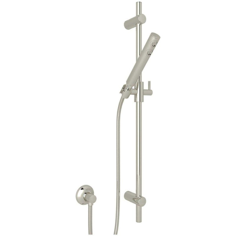 Shower Slide Bars | Spa Shower 1.8 GPM Single Function Hand Shower Package – Includes Slide Bar, Hose, and Wall Supply Shower Accessories Shower Slide Bars