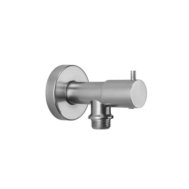 Shower Slide Bars | Water Supply Elbow with On/Off Valve Shower Accessories Olished Chrome/Polished Nickel/Satin Nicke