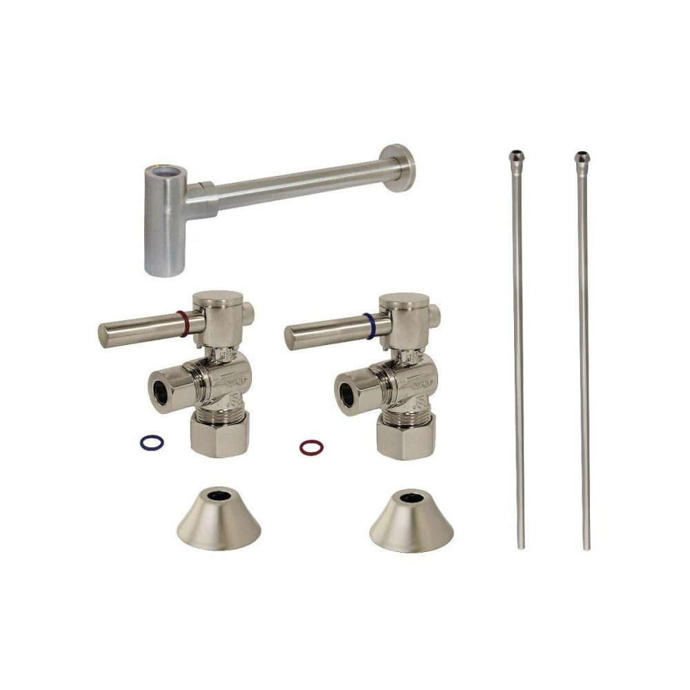 Trim Kits | Modern Plumbing Sink Trim Kit with Bottle Trap Shower Accessories Rushed Brass/Oil Rubbed Bronze/Polished Nicke