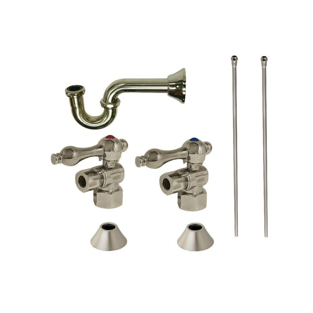 Trim Kits | Traditional Plumbing Sink Trim Kit with P-Trap Shower Accessories Rushed Nicke