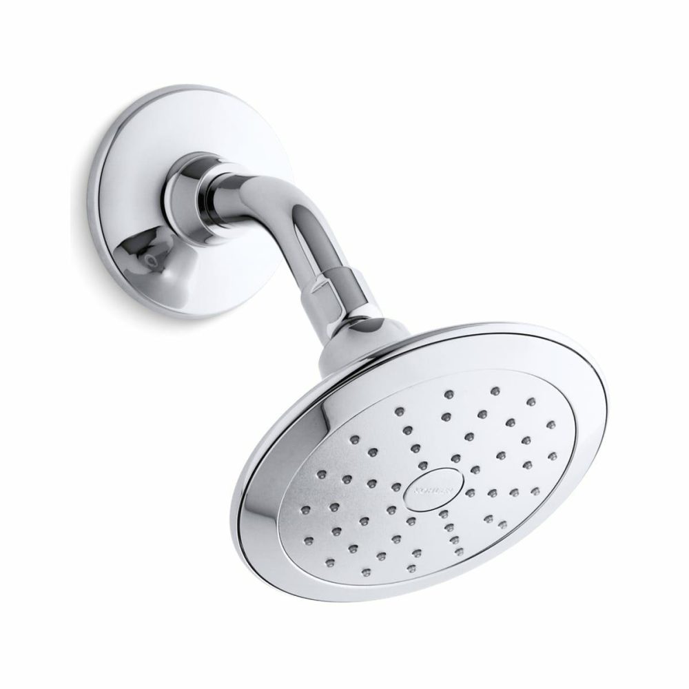 Tub Spouts | 1.75 GPM Single Function Shower Head with MasterClean Sprayface and Katalyst Air-Induction Technology Shower Accessories Olished Chrome/Vibrant Brushed Nicke