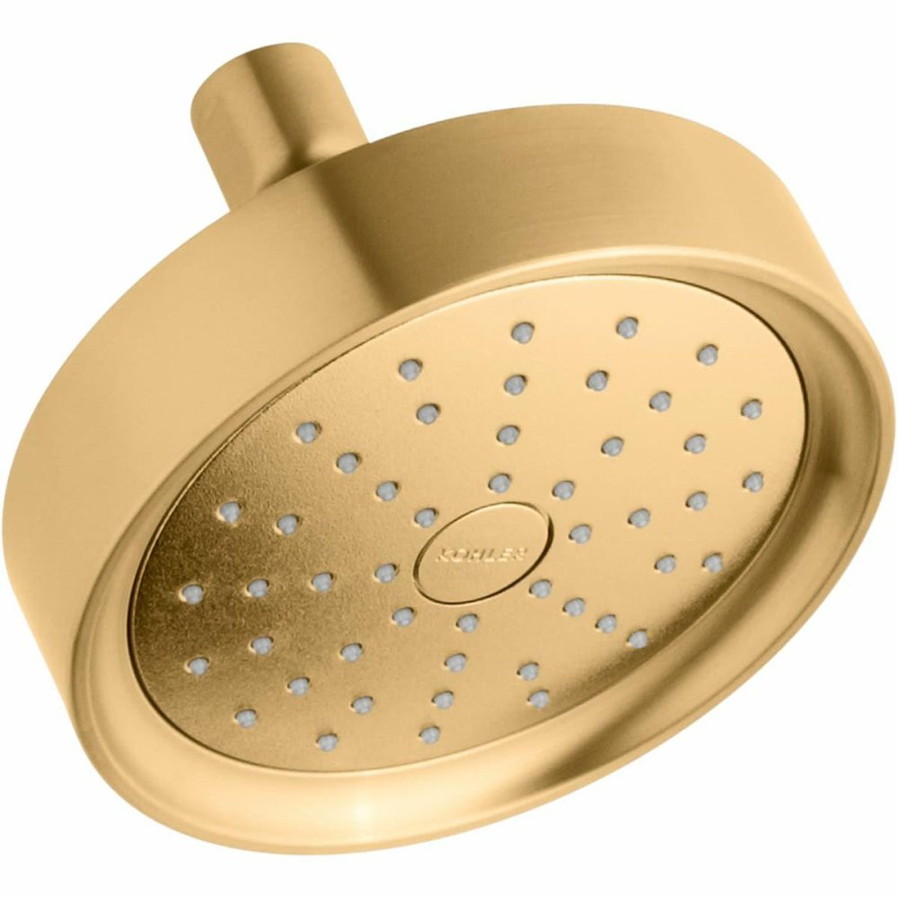 Tub Spouts | 1.75 GPM Single Function Shower Head with MasterClean Sprayface and Katalyst Air-Induction Technology Shower Accessories Rushed Bronze/Brushed Nickel/French Gold/Matte Black/Polished Chrome/Polished Nickel/Vibrant Brushed Moderne Brass/Vibrant Titaniu