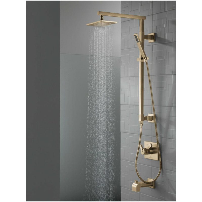 Tub Spouts | 2.5 GPM Universal Rain Shower Head with Touch-Clean Technology Shower Accessories Rilliance Stainless/Chrom