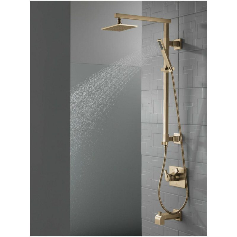 Tub Spouts | 2.5 GPM Universal Rain Shower Head with Touch-Clean Technology Shower Accessories Rilliance Stainless/Chrom