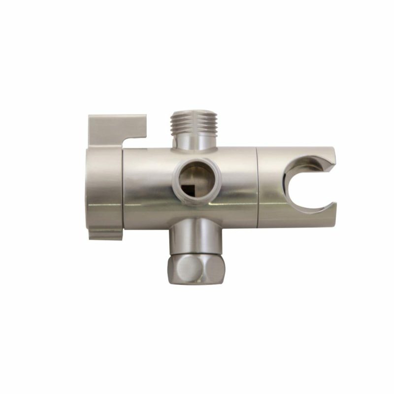 Tub Spouts | 3 Function Shower Arm Diverter with Hose and Integrated Hand Shower Holder Shower Accessories Olished Chrom