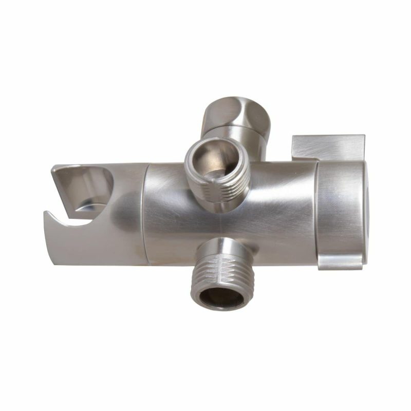 Tub Spouts | 3 Function Shower Arm Diverter with Hose and Integrated Hand Shower Holder Shower Accessories Olished Chrom