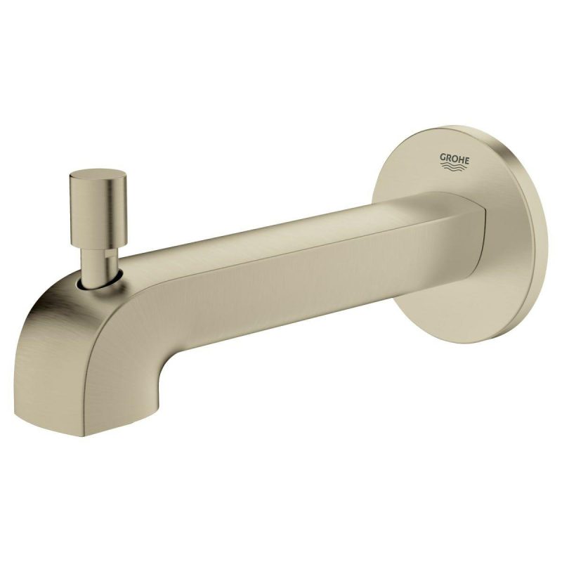 Tub Spouts | 6-7/8″ Integrated Diverter Tub Spout Shower Accessories Rushed Nickel/Starlight Chrom