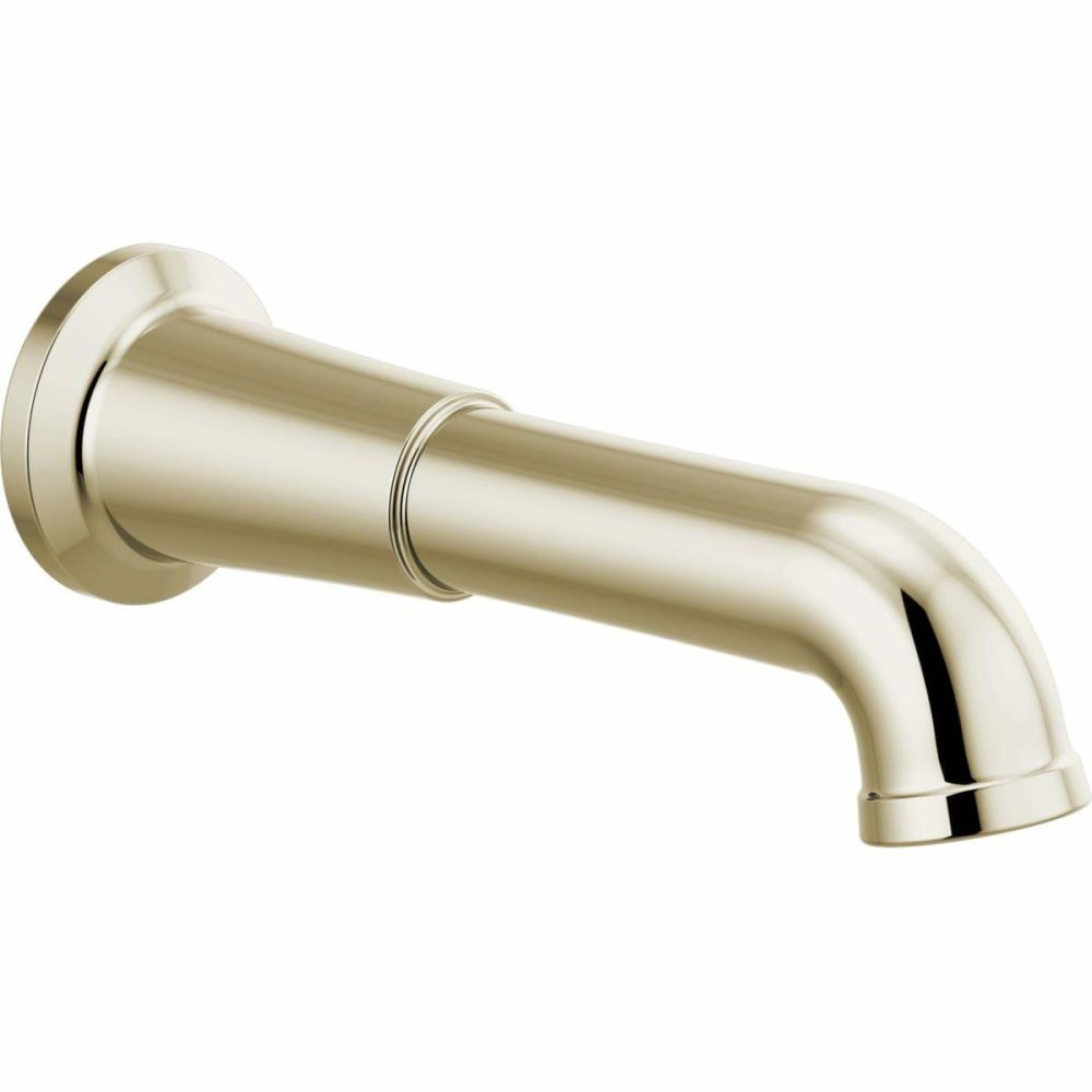 Tub Spouts | 9-1/8″ Non Diverter Wall Mounted Tub Spout – Limited Lifetime Warranty Shower Accessories Lack Stainless/Brilliance Polished Nickel/Brilliance Stainless/Chrom