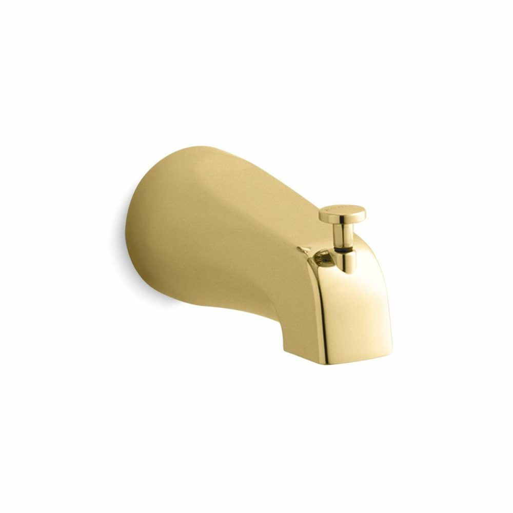 Tub Spouts | Classic 4-7/16 Inch Diverter Wall Mounted Tub Spout with NPT Connection Shower Accessories Rushed Nickel/Oil Rubbed Bronze (2Bz)/Polished Brass/Polished Chrom