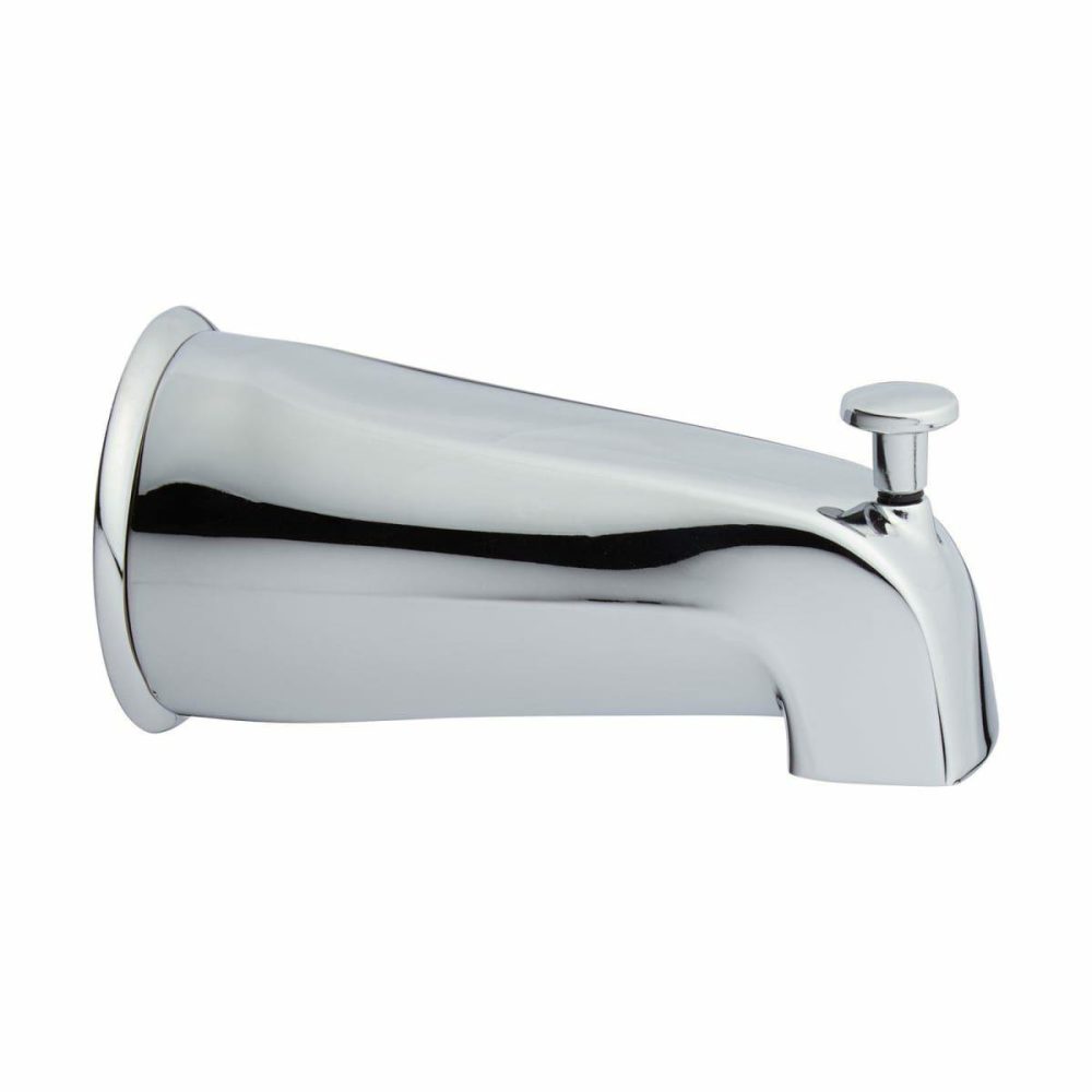 Tub Spouts | Glenley 5-1/8″ Integrated Diverter Tub Spout Shower Accessories Rushed Nickel/Chrom