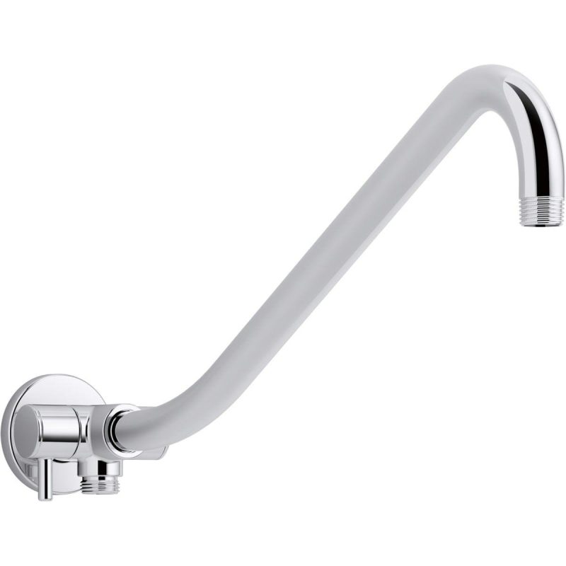 Tub Spouts | Gooseneck Arm with 2-way Diverter Shower Accessories Olished Chrom