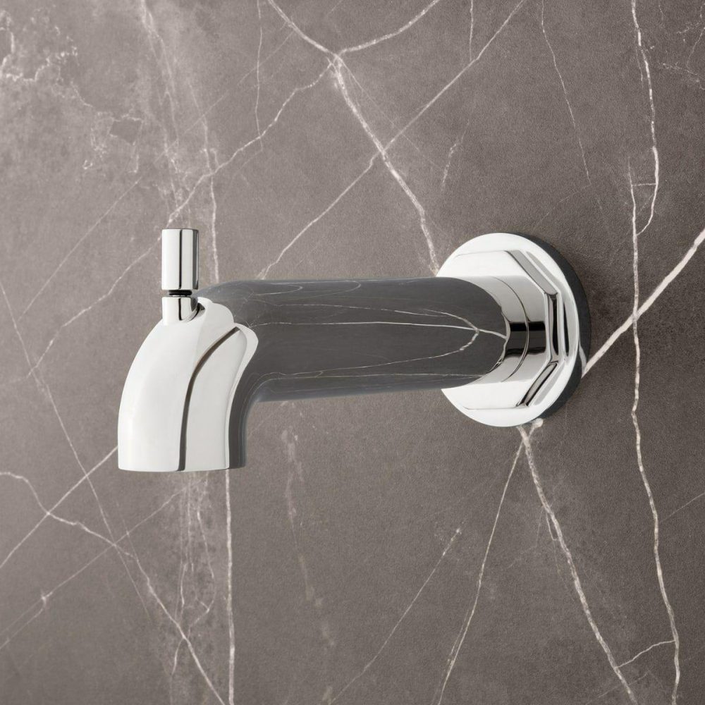 Tub Spouts | Greyfield 7-1/8″ Integrated Diverter Tub Spout Shower Accessories Ged Brass/Brushed Gold/Brushed Nickel/Chrome/Gunmetal/Matte Black/Polished Nicke